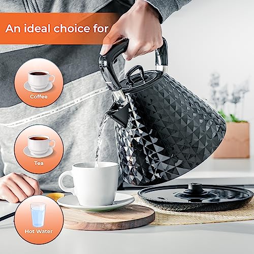Geepas 4 Slice Bread Toaster & 1.5L Cordless Electric Kettle Combo Set with Textured Design – 1750W Toastie Machine with 7 Browning Control - 300