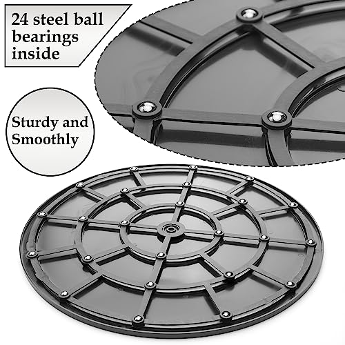Famgee 16 Inch Lazy Susan Turntable Heavy Duty Rotating Swivel Stand Lazy Susan with Steel Ball Bearings for Flat Panel Monitors, Computer, TV, S