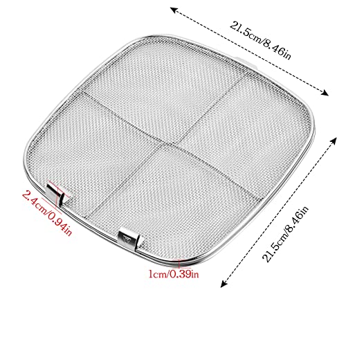 Air Fryer Splatter Screen Net for Ninja Air Fryer AG300/AG300C/AG301C/AG302/AG400, 304 Stainless Steel Air Fryer Splatter Guard for Ninja Foodi A