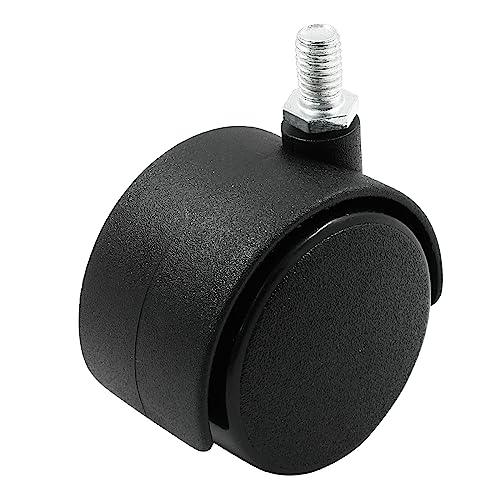 Moicstiy 4 Pack 2 Inch Caster Wheel Replacement Office Chair Caster Wheel Universal Standard Size Furniture Wheel Without Locking Braking Threade