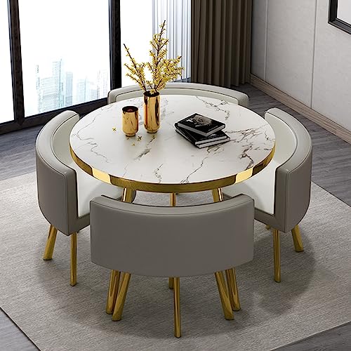 Office Reception Room Club Table and Chair Set Reception Table and Chair Combination Negotiation Table Office Shops Meetings Small Round Tables O