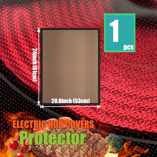 KitchenRaku Electric Stove Top Cover, Ceramic Hob Protector,Induction Hob Protector, Cooker Covers Mat, Extreme Heat Resistance Electric Hob Scra