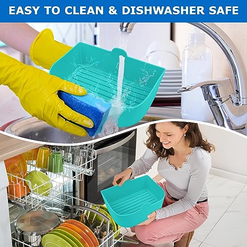 Silicone Liner for Ninja OG751BRN/OG701- Combo Crisper Basket Liner Non-Stick for Ninja woodfire Outdoor Grill Accessories Dishwasher Safe