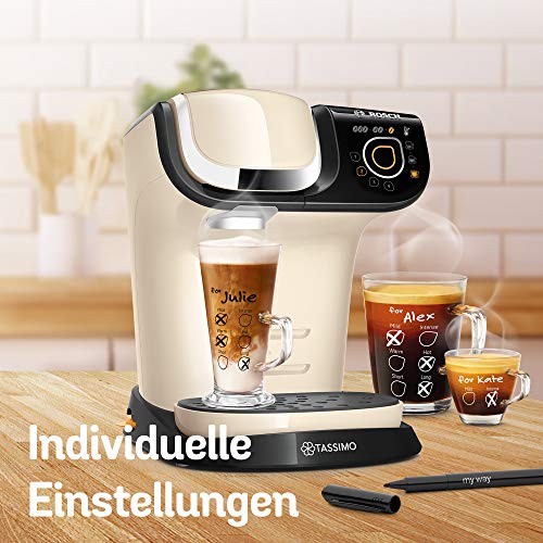 Tassimo My Way 2 Tassimo Tas6507 Coffee Machine with Water Filter, Over 70 Drinks, Personalisation, Fully Automatic, Easy Preparation, 1,500 Watt