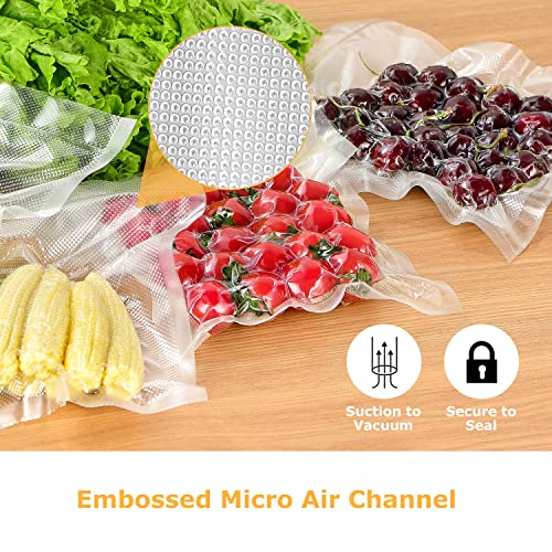 FRESKO Vacuum Sealer Bags 20x30cm/120pcs, Textured Vacuum Food Sealer Bag Thick Embossed Bags, Designed for Sous Vide Cooking and Food Storage |