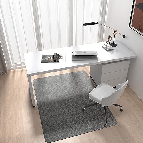 Corduroy Chair Mat for Hardwood Floor, 55"x35" Office Chair Mat Desk Chair Mat for Rolling Chair, Large Anti-Slip Backing Low-Pile Office Rug Flo