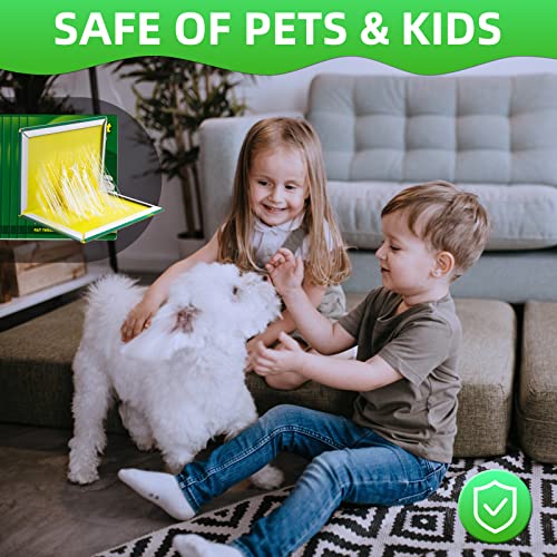 YaosiYeen Pest Sticky Pad Traps Boards - 12 Pack Extra Strong Glue Trap Pads,Multi-Use Effective Glue Boards for Indoor Outdoor Home Kitchen Gard