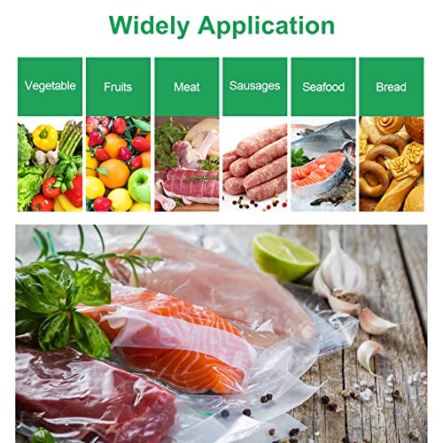 Gokilife Vacuum Sealer Bags, 3 Packs Vacuum Sealer Rolls 20x600cm Food Vacuum Bags Thick Embossed BPA Free Reusable Vacuum Food Sealer Bags for F
