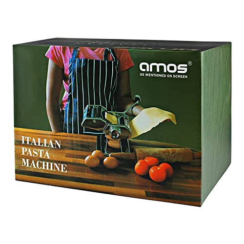 AMOS 3 in 1 Heavy Duty Stainless Steel Professional Fresh Pasta Lasagne Spaghetti Tagliatelle Make