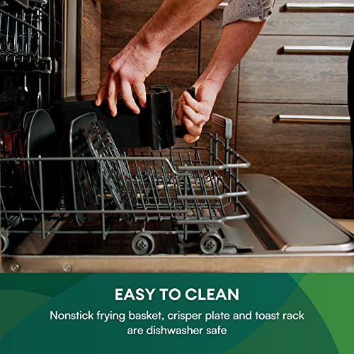 CHEFREE Air Fryer, 6-in-1 Smart Programmes, Health Air Fryer and Toaster, ViewCook Window, 5L Family Sized Yet Compact, Oil Free & Less Fat & Sav