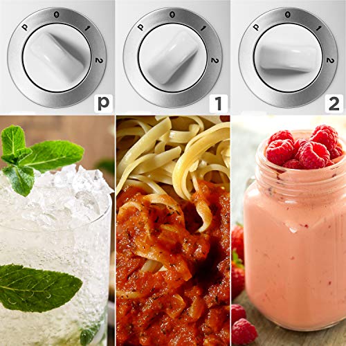 Duronic Electric Blender BL5 | 1.8 Litre BPA-Free Jug | 500W Motor | Stainless-Steel Ninja Sharp Blades | Pulse Mode | Blends to Make Smoothies,