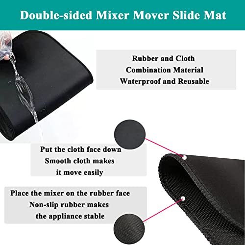 Stand Mixer Cover for Kitchen Aid Mixer, Wine Red Dust Cover Compatible with 4.5-5 Quart Stand Mixer, Kitchen Aid Mixers Accessories and Attachme