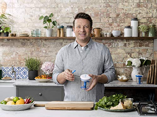 Jamie Oliver by Tefal K1644344 Chop & Shaker | without electricity | Capacity: 450ml | Multi chopper | Universal chopper for vegetables, fruit, o