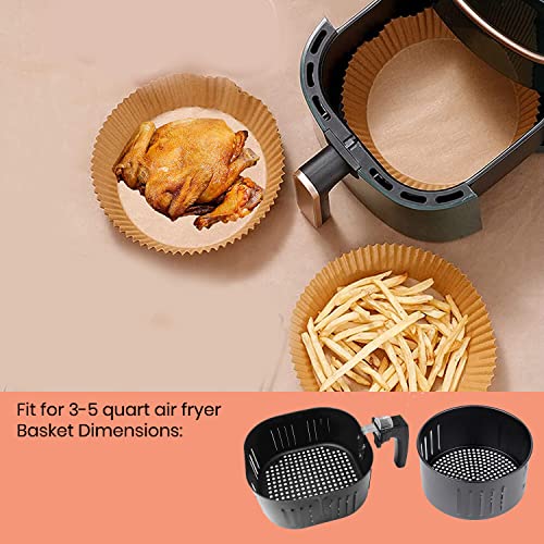Airfryer Liners air Fryer Paper Liner Round Ninja air Fryer Liners Disposable air Fryer Liners Parchment Paper air Fryer Baking Paper air Fryer (