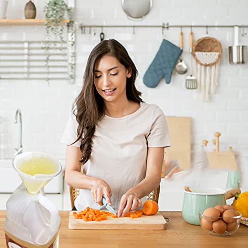 KAIHENG 50 filter cones and funnels 4.5" Fryer Oil Filters Oil filter Non Woven Filter Cone Grease Filter Cones Best For Restaurants, Cafes, Food