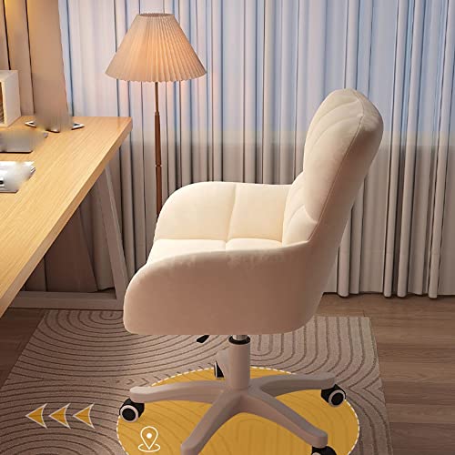 LXXSH Ropin Pink Makeup Chair Wheels Desk and Chair Personal Armchair Dormitory Home Apartment Furniture