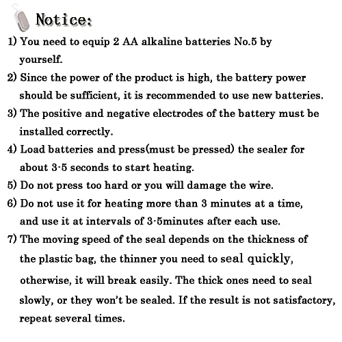 DHinkyoung Bag Sealer with Hook, 2 in 1 Heat Vacuum Sealer Portable Bag Resealer Machine for Cookie Bag Chip Bag Pet Food Bag Kitchen Camping Tra