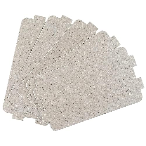 Durable Microwave Oven Mica Plate Sheet - General Purpose Anti-High Temperature Mica Covers, 5Pcs Microwave Oven Accessories for 4.6 * 2.5 Inch