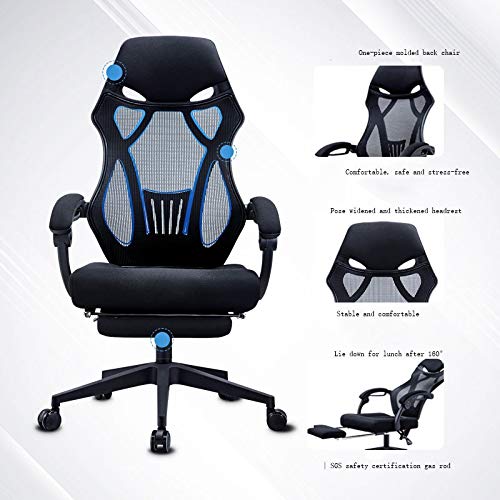 LZQDM Office Chair Ergonomic Desk Chair Mesh Computer Chair Lumbar Support Modern Executive Adjustable Rolling Swivel Chair Comfortable Mid Task