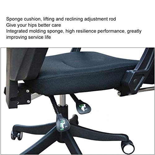 SDFGH Ergonomic Office Chair, Reclining Office Chair with Lock Function and Lumbar Support, Executive Office Chair with Headrest