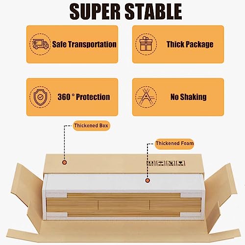 THASOK Tree Bookshelf, 3 Tier Wood Shelf Bookcase, Retro Floor Standing Small Bookshelf, Book Storage Rack for CDs/Movies, Utility Organizer Shel