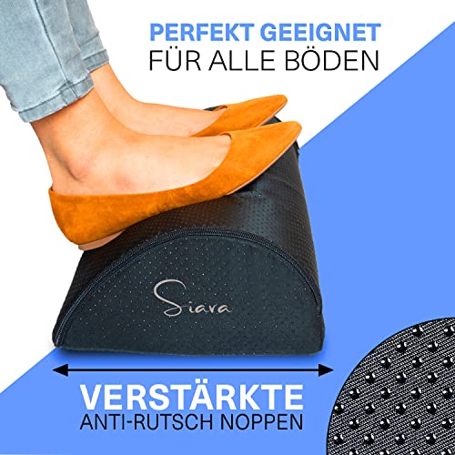 Siava Foot Rest/Foot Cushion/Foot Pad with Anti-slip Coating, Ergonomic, for Office and Home