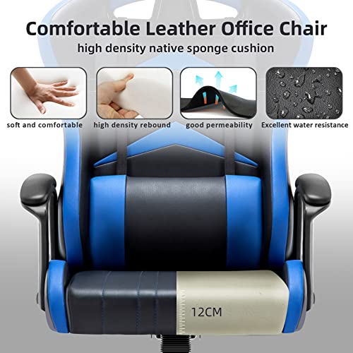 IntimaTe WM Heart Gaming Chair, Ergonomic High Back Office Racing Chair with Armrest, Swivel Leather Desk Chairs with Adjustable Headrest and Lum