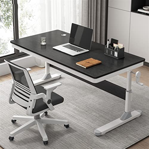 JYDQM 80/100CM Office Boss Desk Adjustable Student Computer Desk Up And Down Adjustable School Study Table Desktop Table (Color : D, Size : 80Cm)
