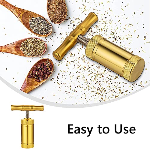 T Pollen Press Tool Pollen Press Kief Heavy Duty Pollen Presser T Press Handle Tool Metal Aluminum Compressor T Shape Handle Tool for Pressing He