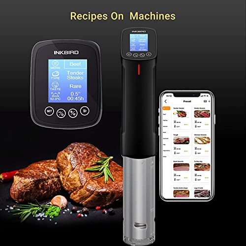 Inkbird ISV-100W Sous Vide WiFi Cooker Immersion Circulator, Temperature Time and Touch Control Sous Vide Machine 1000 Watts