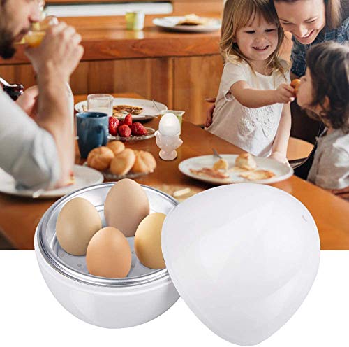 Microwave Egg Boiler for 4 Eggs Poachers Boiled Egg Cooker Microwave only 8 Minutes for Hard Soft Boiled Egg Cooker Steamer Rapid Egg Cooking App