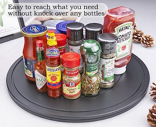 Famgee 16 Inch Lazy Susan Turntable Heavy Duty Rotating Swivel Stand Lazy Susan with Steel Ball Bearings for Flat Panel Monitors, Computer, TV, S