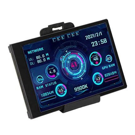 3.5 inch IPS USB Mini Screen, AIDA64 PC CPU RAM Data Monitor PC Sensor Panel 320x480 Mini Second Screen for CPU GPU RAM Usage and Temperature, Ne