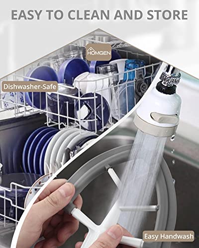 Flex Edge Beater for KitchenAid Mixer, HOMGEN Flat Beater Attachment for 4.5/5 QT Tilt-Head Kitchenaid Stand Mixer Replacement Beater Paddle Acce