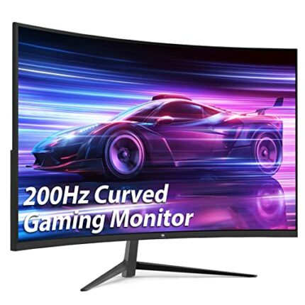 Z-Edge 27 Inch Curved Gaming Monitor 200Hz/165Hz(DP) 144Hz(HDMI) 1ms MPRT Full HD 16:9 Curved Screen 350cd/m² Brightness, Ultra-Thin Bezel, FreeS