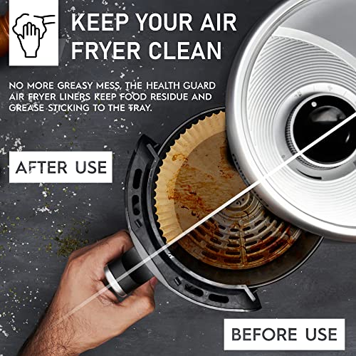 Air Fryer Liners (6.5 inch), 125PCS Airfryer Liners, Disposable Air Fryer Paper Liners, Food Grade Air Fryer Parchment Paper Liners, Compatible w