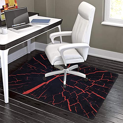 HiiARug Chair Mat for Hardwood Floor Anti-Slip Floor Protector Rectangle Gaming Computer Chair Mat Large Chair Carpet for Home Office Gaming Room