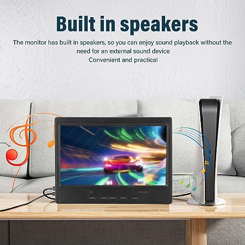 Aeun Portable Monitor, Plug And Play Multifunctional Portable Display Built In VGA Speakers For Gaming PC (#3)