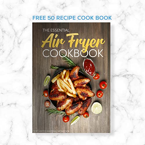 MONCOOK Double Air Fryer - 2 In 1 Airfryer 9L With 2 x 4.5L Baskets - 50 Recipe Cookbook - Smart Finish Function - Digital LED Display Airfryer -