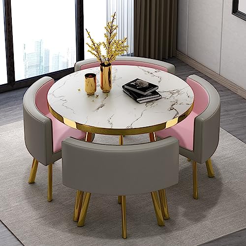 Office Reception Room Club Table and Chair Set Reception Table and Chair Combination Negotiation Table Office Shops Meetings Small Round Tables O