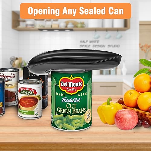 Electric Can Opener,One Touch Switch Automatic Can Open,No Sharp Edges,Easy Electric Tin Openers Open Most Cans,Best Kitchen Gadgets Electric Can