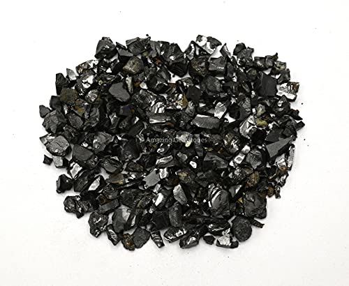 Elite Shungite Stones Chips for Water Purification Tablets, Authentic Karelian Heritage Shungite Stones for Shungite Water Bottle (50 Gram)