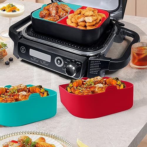 Silicone Liner for Ninja OG751BRN/OG701- Combo Crisper Basket Liner Non-Stick for Ninja woodfire Outdoor Grill Accessories Dishwasher Safe