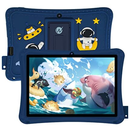 WeTap 7'' HD Tablet for Kids, Android Kids Tablet with Parental Control,Toddler Tablet with WiFi, Bluetooth, 32GB Storage, Dual Camera, Children