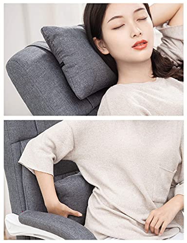 NMDCDH Study Room Desk Chair with Adjustable Footrest, PC Computer Desk Office Chair with Headrest Back Support for Home Women, Men