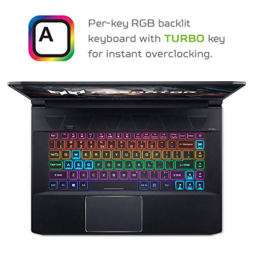 Acer Predator Triton 500 PT515-52-73L3 Gaming Laptop, Intel i7-10750H, NVIDIA GeForce RTX 2070 Super, 15.6" FHD NVIDIA G-SYNC Display, 300Hz, 16G