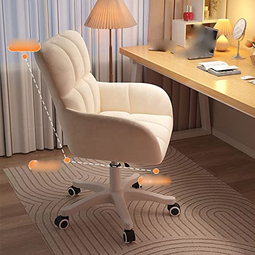 office chair gaming chair computer chair Ropin Pink Makeup Chair Wheels Desk and Chair Personal Armchair Dormitory Home Apartment Furniture