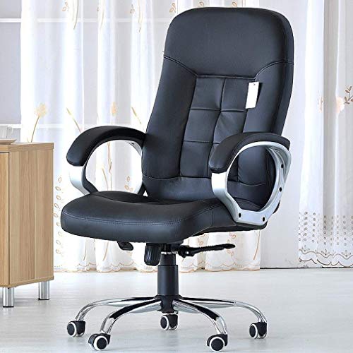 n/a Executive Office Chair - High Back Leather Office Chair with Thick Padding - Reclining Computer Chair with Textured Leather and Ergonomic Seg