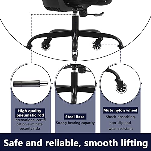 KERDOM Office Chair, Ergonomic Desk Chair with 3D Adjustable Headrest and Armrests Lumbar Support and Comfortable Reclining High Back Mesh Comput