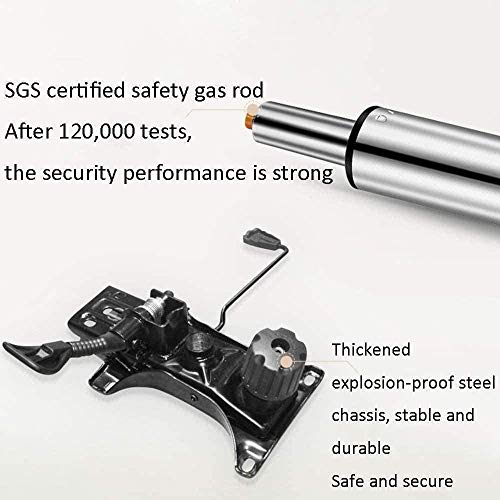 NXYJD Ergonomic Office Chair with Lumbar Support, Adjustable Armrests, Height Adjustable, Black